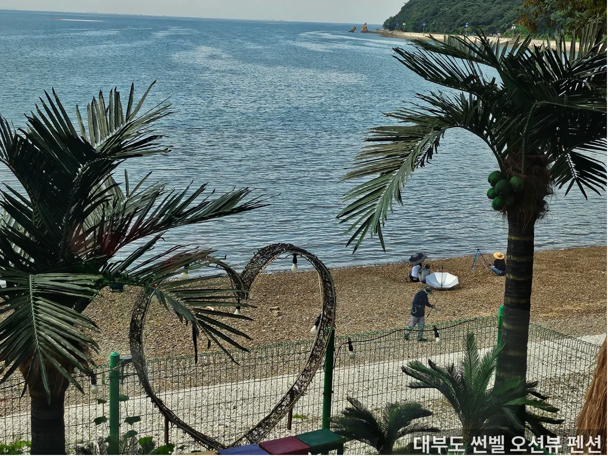 썬벨 오션뷰 펜션 시설 전경 - 안산 바다 보이는 펜션 수영장