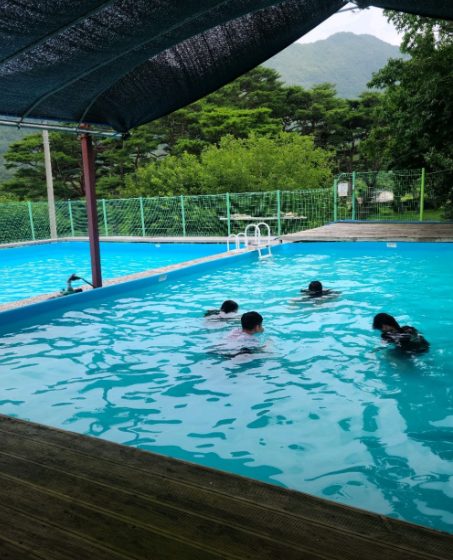 파쇄석 캠핑 사이트