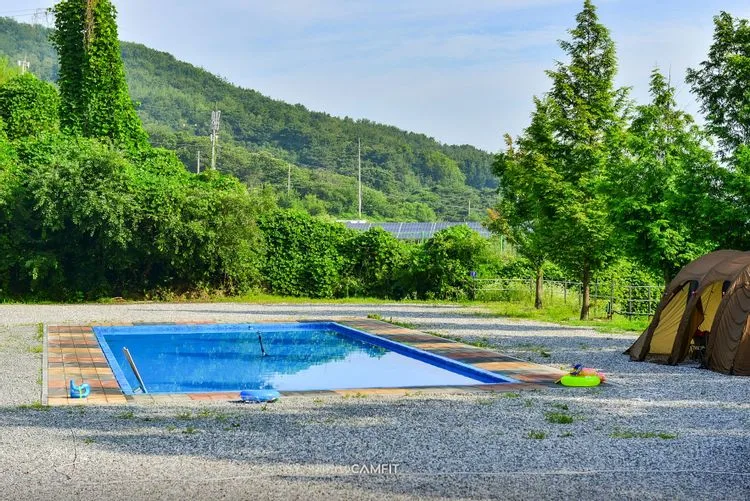 가델캠핑장 — 충남 아산의 오토캠핑 전경