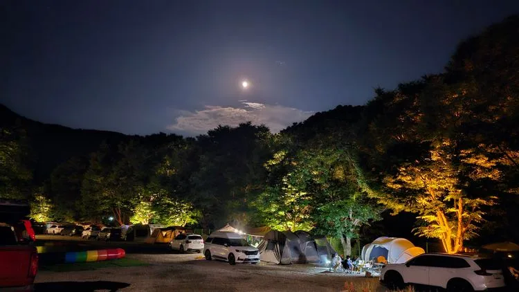 가평아지트캠핑장 — 경기 가평의 오토캠핑 전경