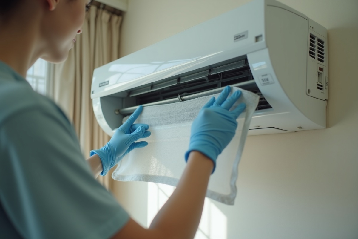 에어컨 필터 응급 조치