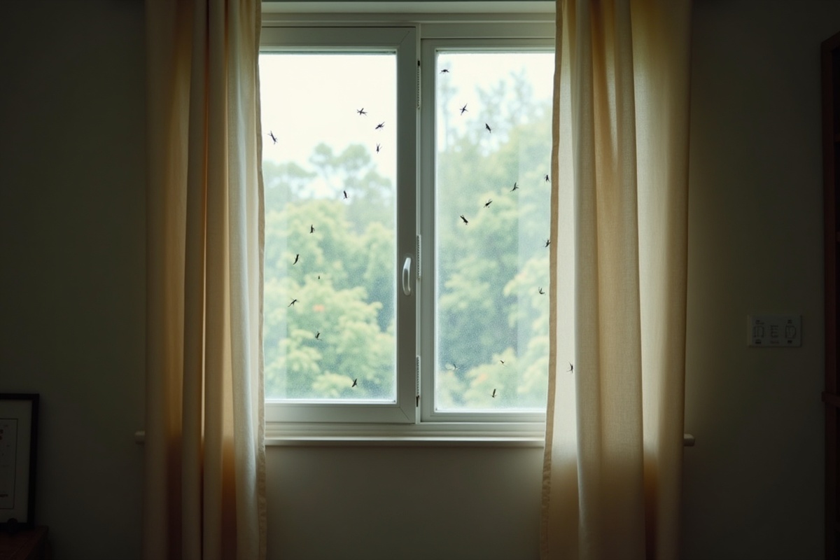 방충망 찢어짐 증상 예시