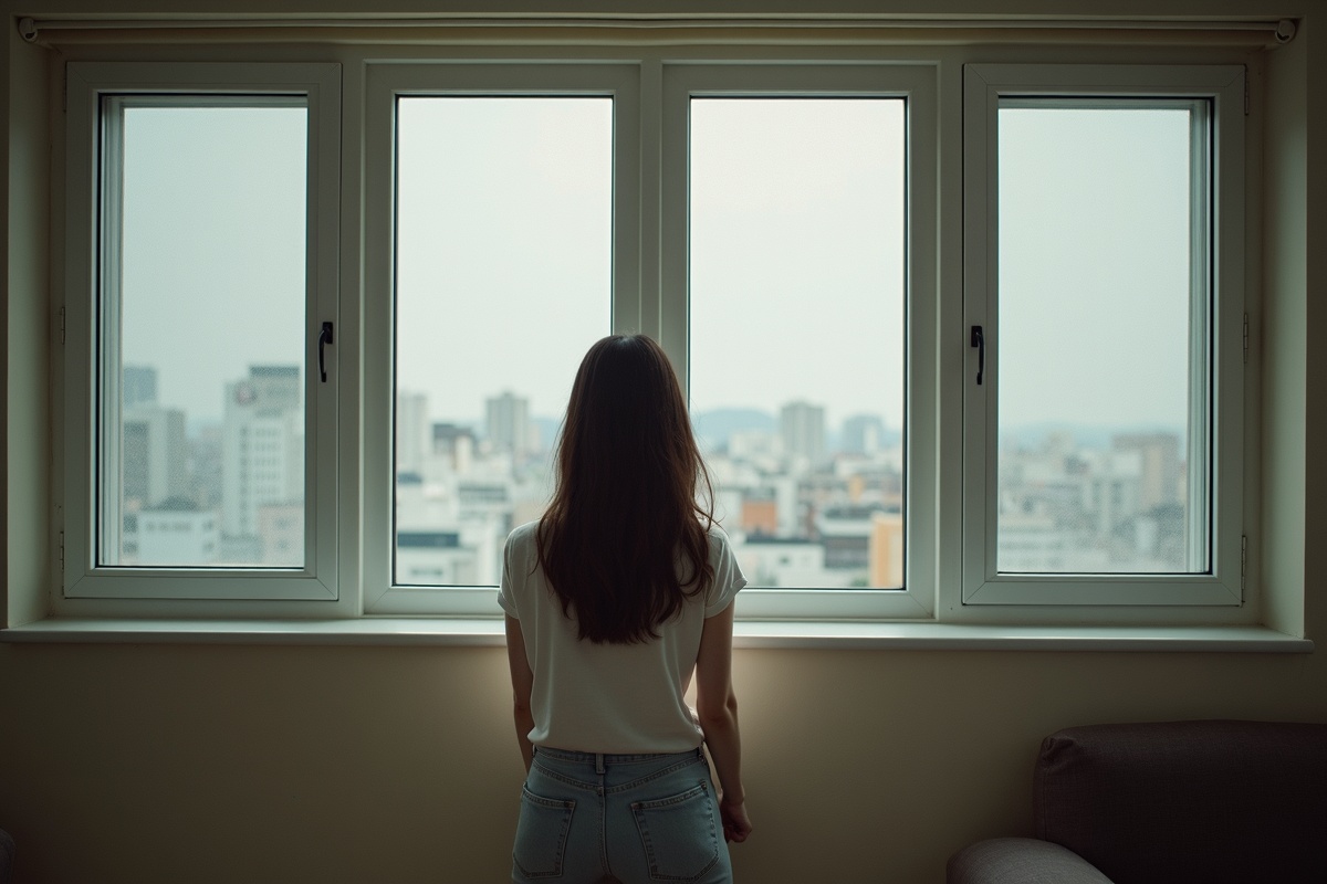 완성된 미세방충망 설치 모습