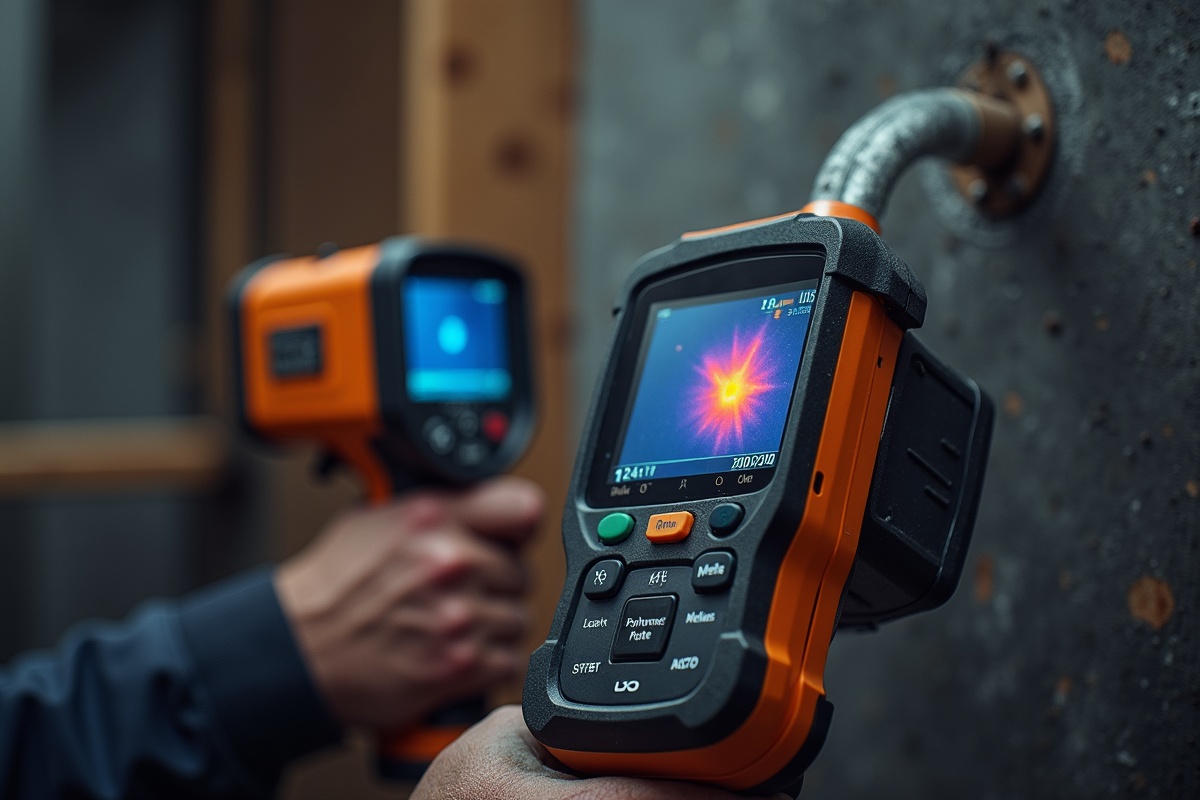 전문가 출동 현장에서 누수 원인을 정밀 진단하는 모습