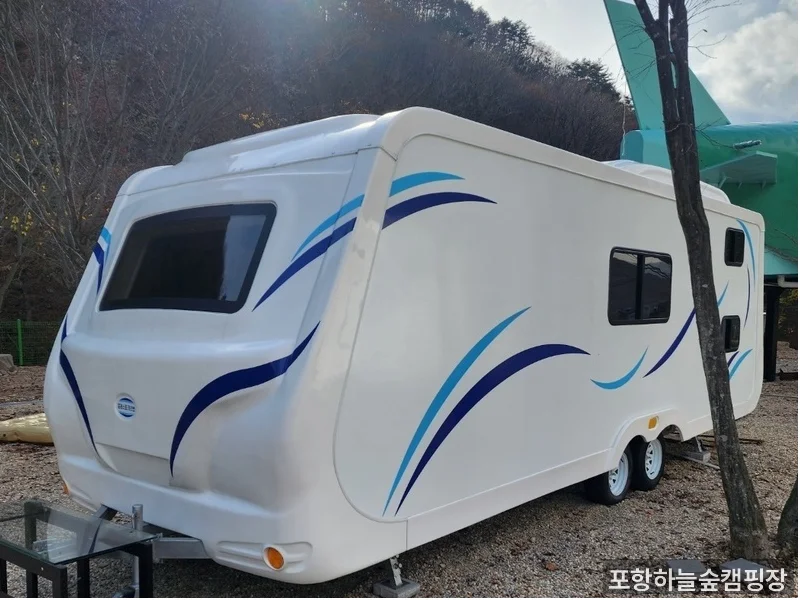 포항하늘숲캠핑장 야경 및 비행기 뷰 포인트