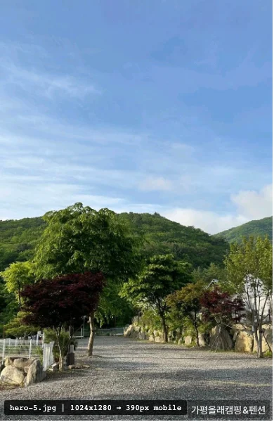 캠핑장 계곡 또는 자연 풍경